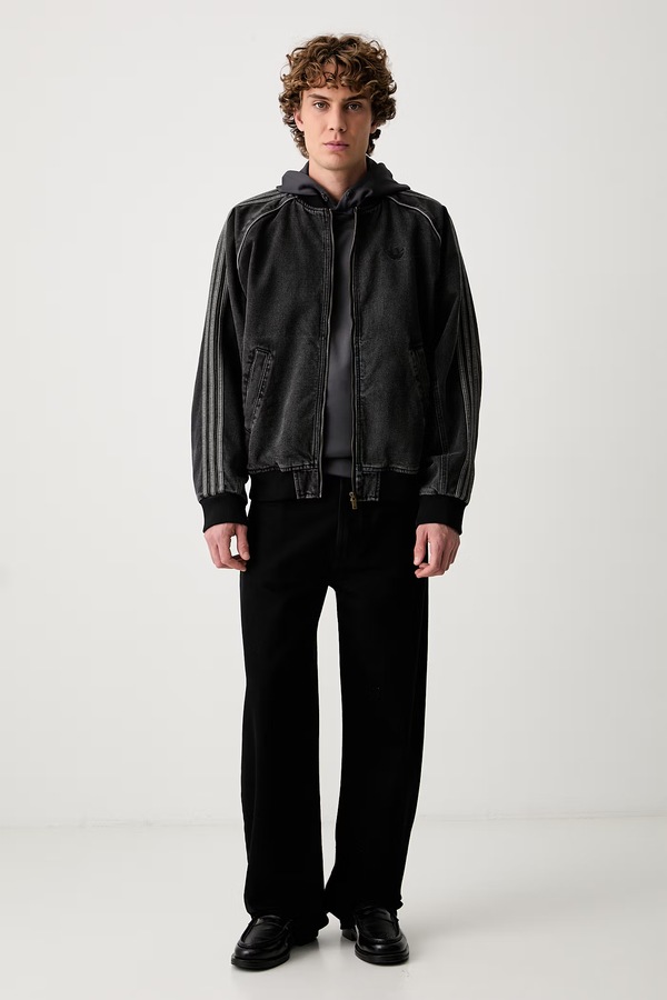 Кофта з капюшоном чоловіча adidas Originals Trefoil Essentials Spacer колір сірий
