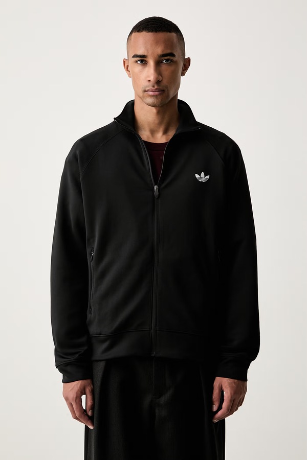 Кофта на застібці чоловіча adidas Originals Trefoil Essentials Spacer колір чорний