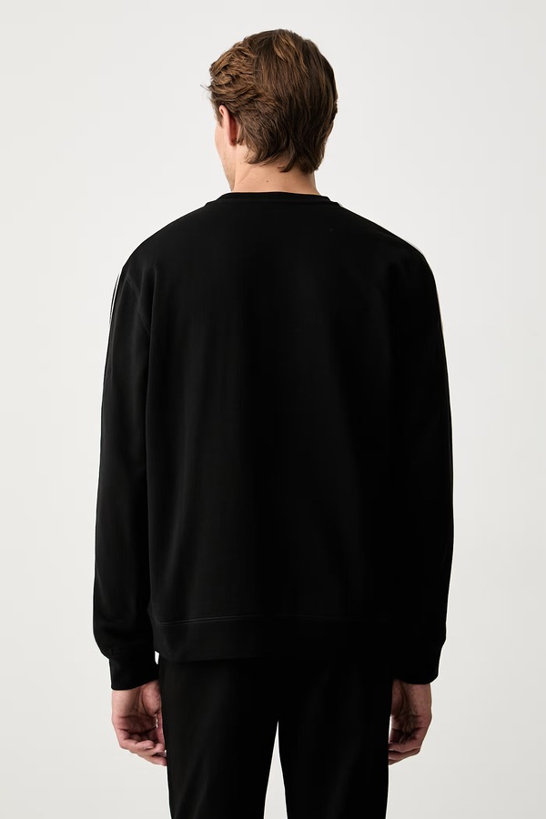 Кофта чоловіча з бавовною EA7 Emporio Armani колір чорний фото 2
