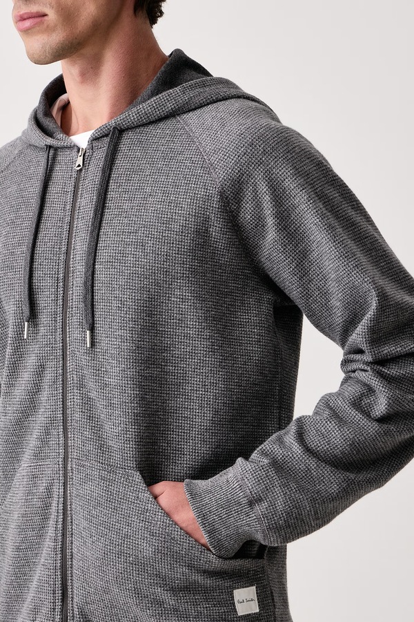 Кофта loungwear чоловіча бавовняна Paul Smith колір сірий фото 4