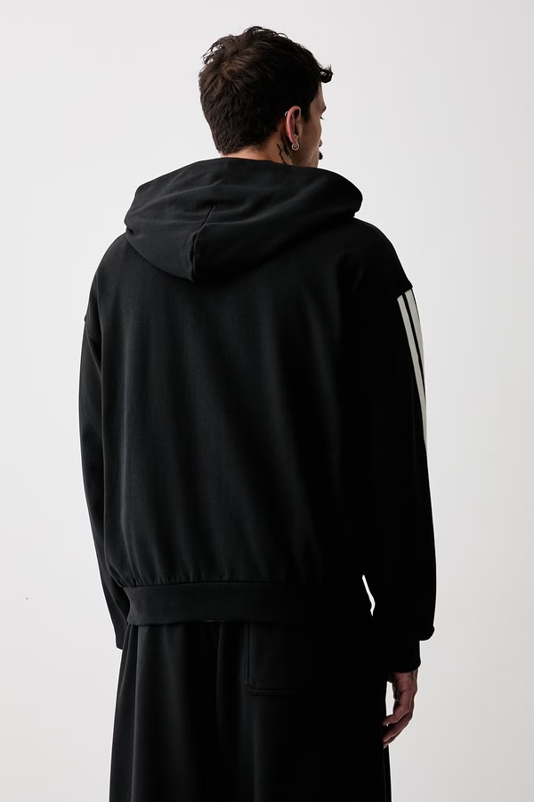 Кофта с капюшоном мужская хлопковая adidas Kit Pack цвет черный фото 2