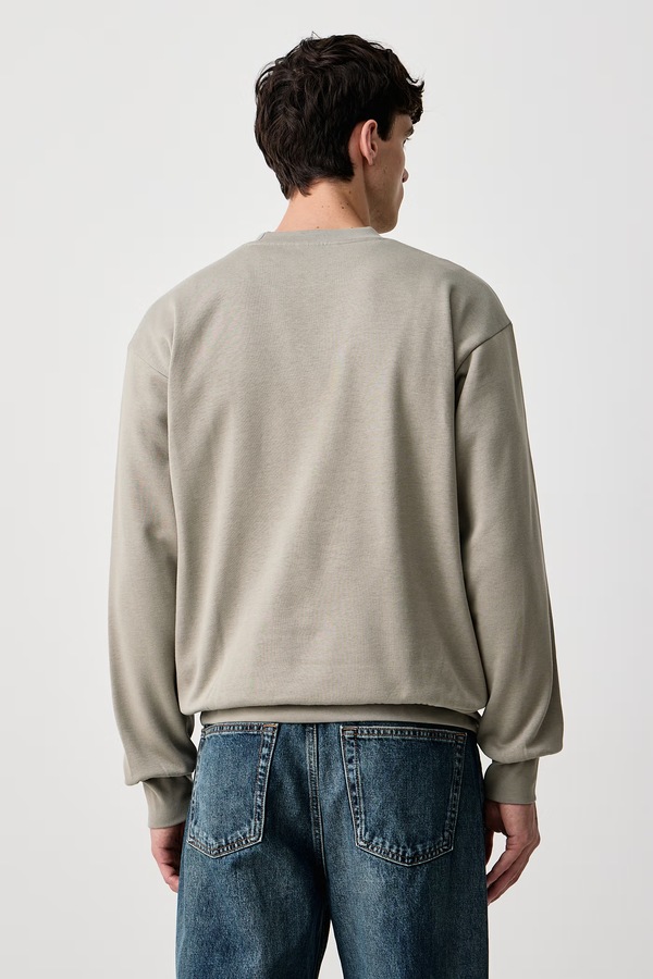 Кофта оверсайз чоловіча з бавовною adidas Essentials Feelcozy колір зелений фото 2