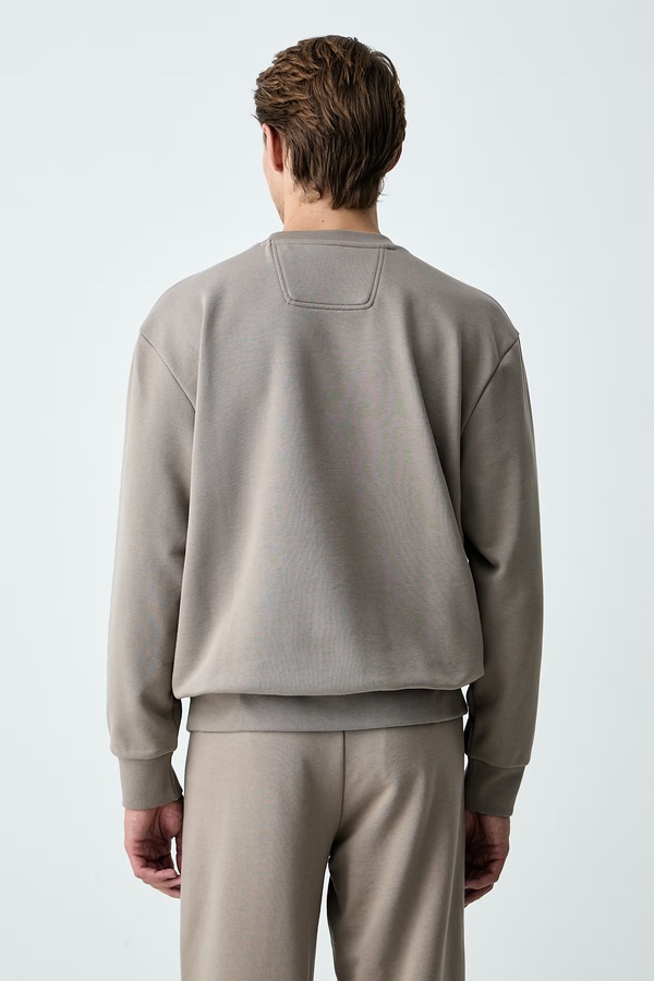 Кофта чоловіча з бавовною BOSS Green SW_Crewneck колір зелений фото 2