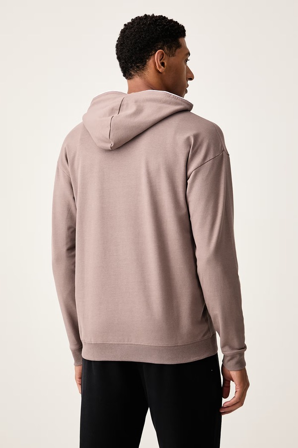 Кофта з капюшоном чоловіча з бавовною HUGO NOAH HOODIE колір помаранчевий фото 3