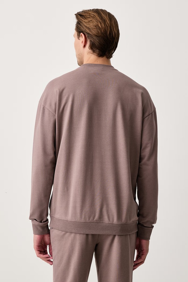 Кофта loungwear чоловіча з бавовною HUGO NOAH SWEATSHIRT колір помаранчевий фото 3