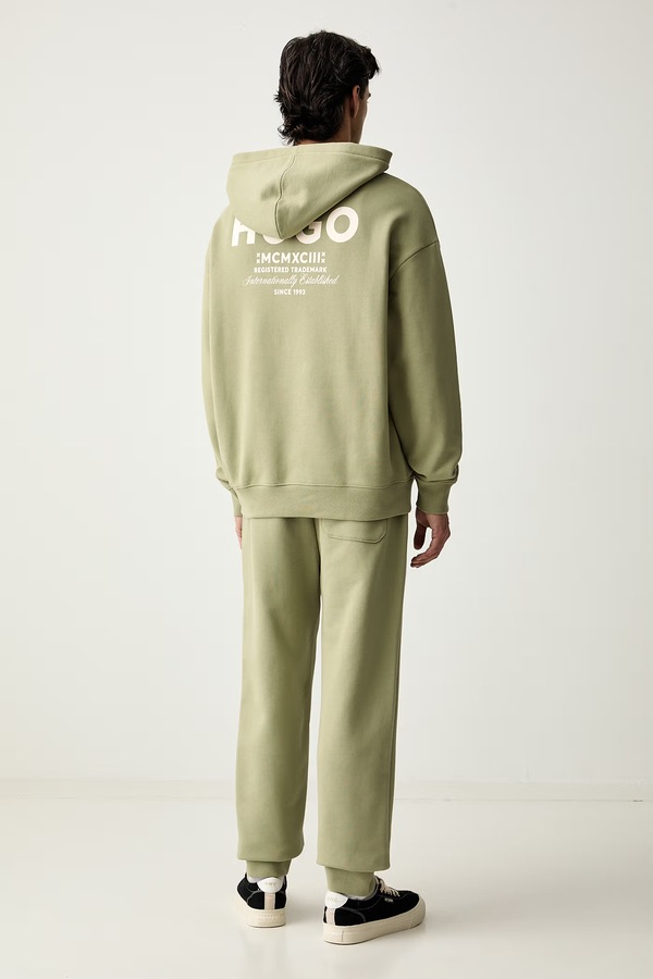 Трикотажний комплект чоловічий бавовняний HUGO Blue Tracksuit_NazardoNev колір бежевий фото 2