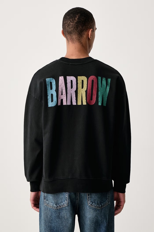 Кофта бавовняна Barrow колір чорний