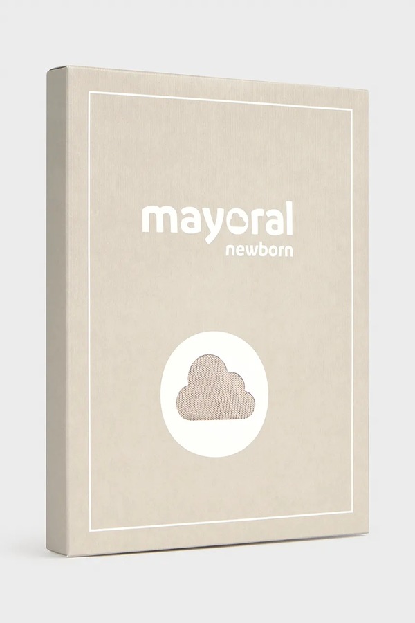 Чоловічок для немовлят з бавовною Mayoral Newborn колір бежевий фото 4