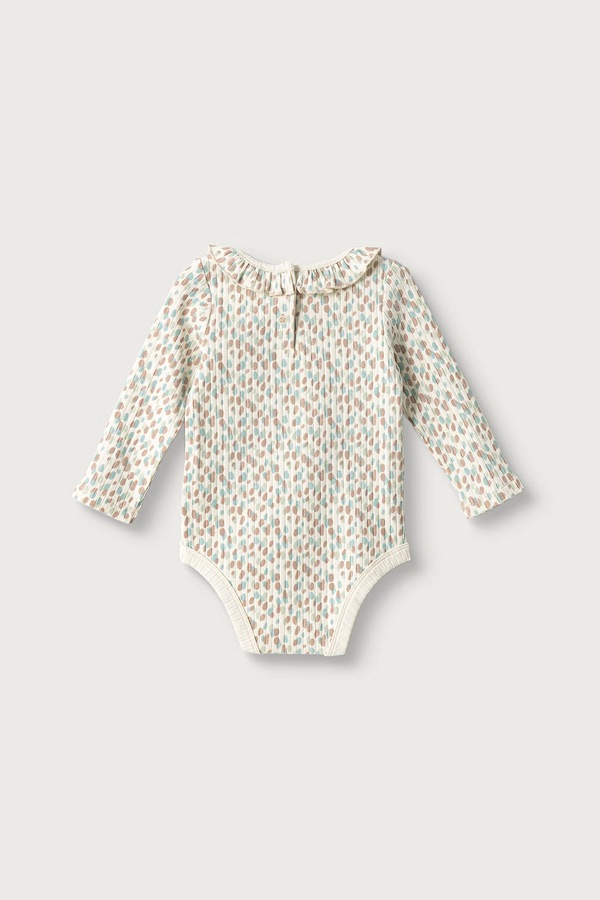 Боді для немовлят з бавовною United Colors of Benetton колір бежевий