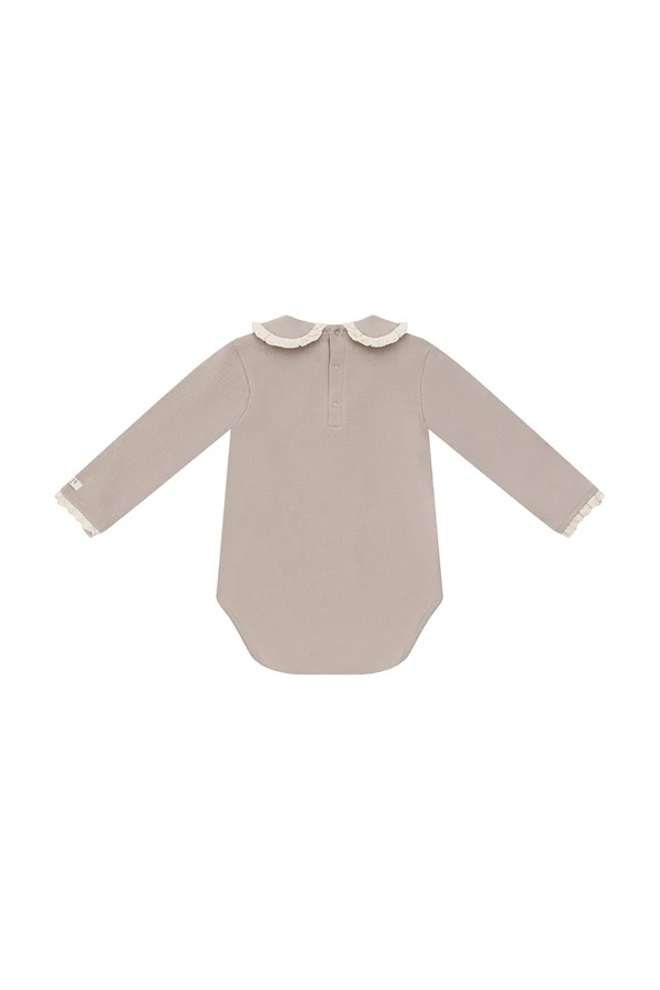 Боди для младенцев хлопковое с эластаном Donsje Diete Bodysuit цвет коричневый
