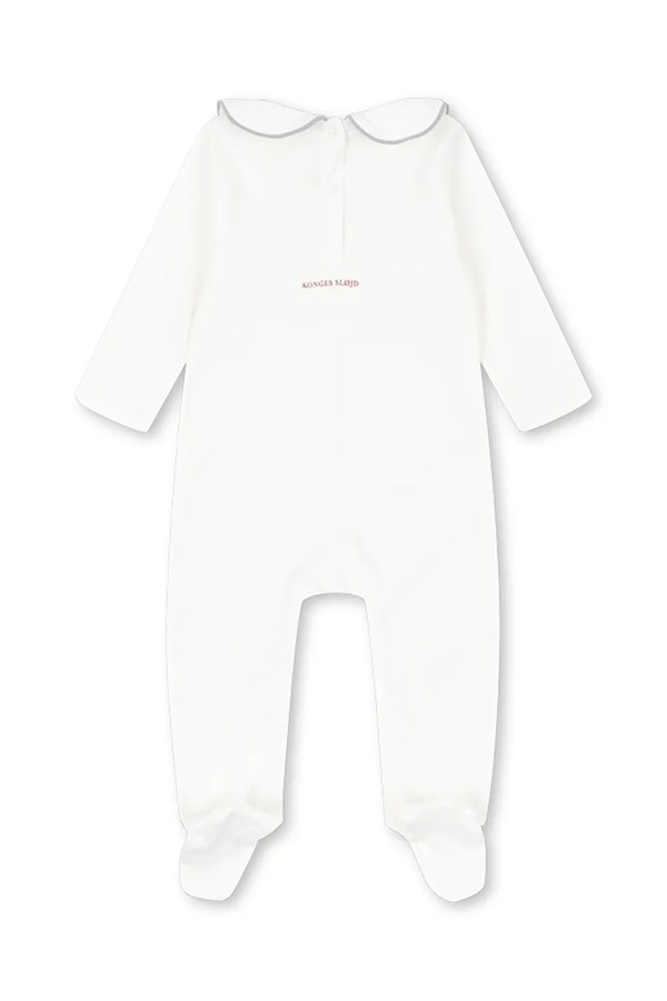 Повзунки дитячі бавовняні Konges Sløjd MY FIRST CHRISTMAS ONESIE GOTS колір бежевий фото 2