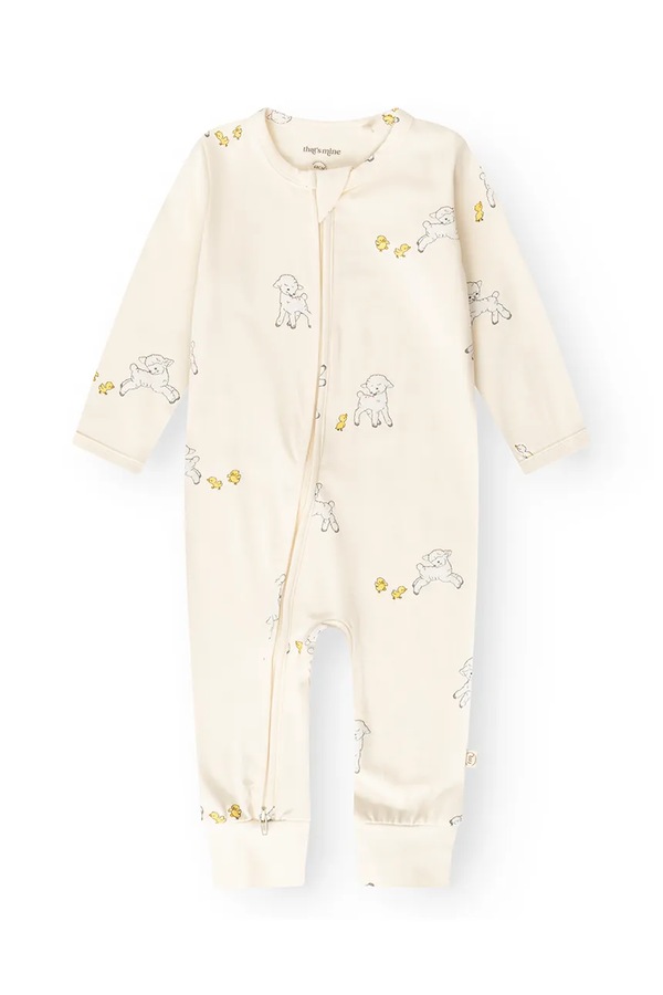 Чоловічок для немовлят з бавовною That's mine Elliotte onesie колір бежевий