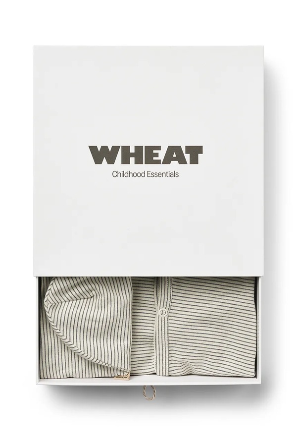 Повзунки для немовлят бавовняні Wheat колір бежевий фото 3