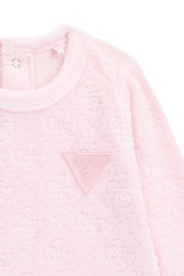 Повзунки для немовлят з бавовною Guess колір рожевий фото 2