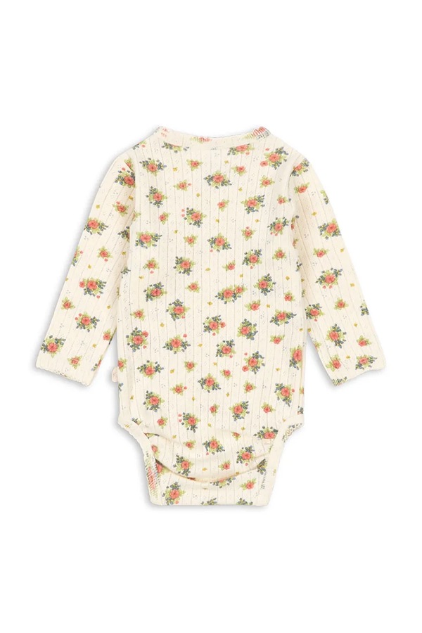 Боді для немовлят бавовняне Konges Sløjd MINNIE NEWBORN BODY GOTS колір бежевий фото 2