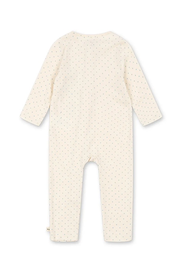 Чоловічок дитячий бавовняний Konges Sløjd GIO ZIP ONESIE GOTS колір білий фото 2