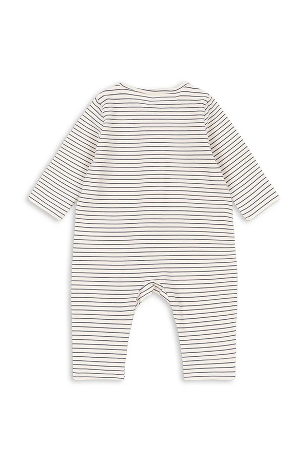 Человечек детский хлопковый с эластаном Konges Sløjd BASIC ZIP ONESIE GOTS цвет белый