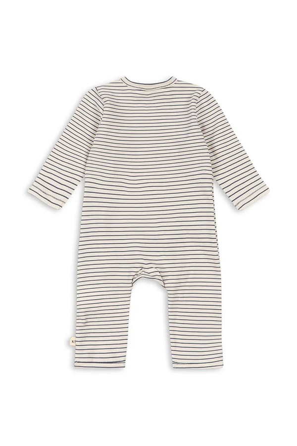 Чоловічок дитячий бавовняний з еластаном Konges Sløjd BASIC NEWBORN ONESIE GOTS колір білий