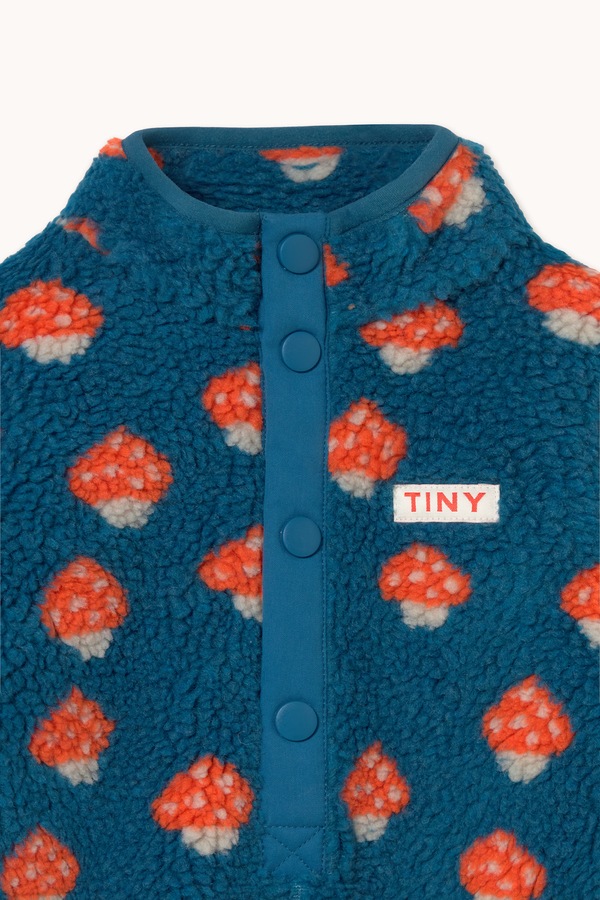 Чоловічок для немовлят Tinycottons TINY MUSHROOMS SHERPA ONE-PIECE колір блакитний фото 3