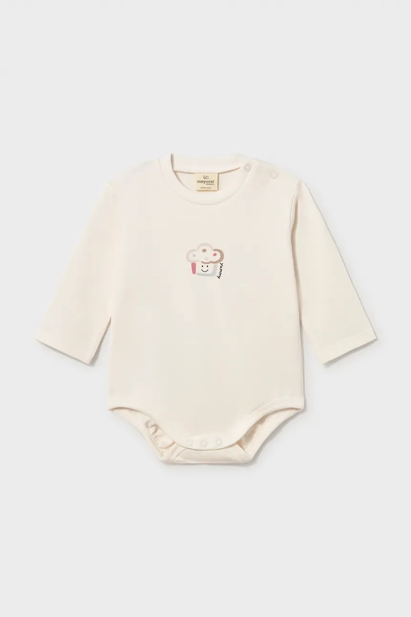 Боди детское с хлопком 2 шт. Mayoral Newborn цвет белый