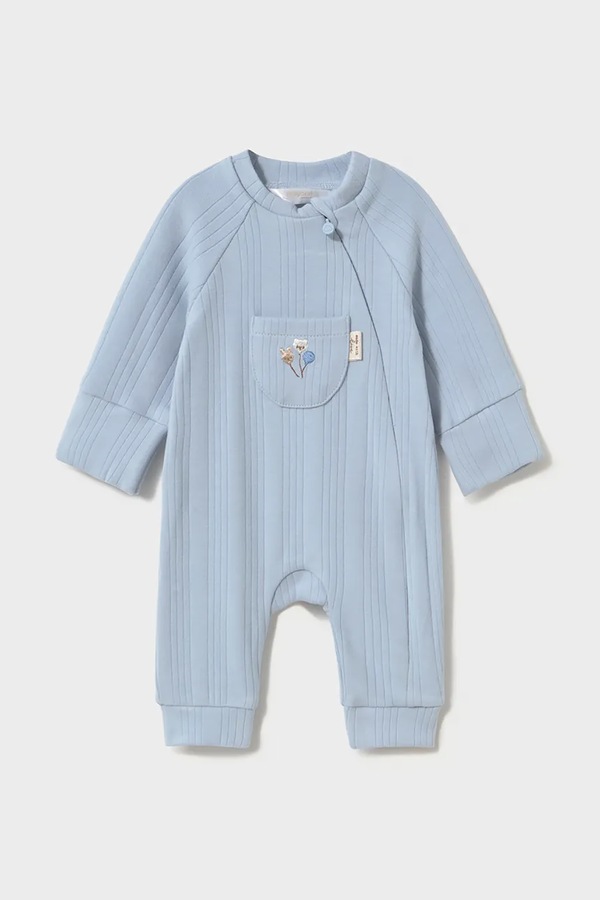 Повзунки для немовлят з бавовною Mayoral Newborn колір блакитний