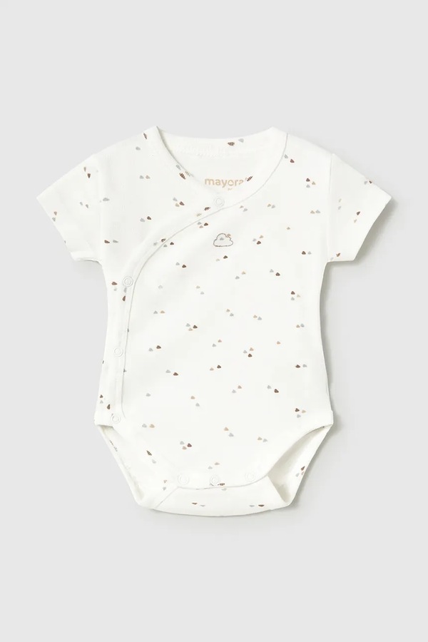 Боді дитяче бавовняне Mayoral Newborn колір бежевий