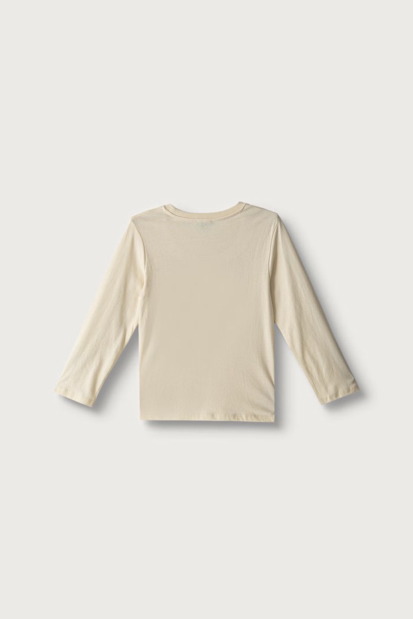 Лонгслів дитячий бавовняний United Colors of Benetton колір бежевий