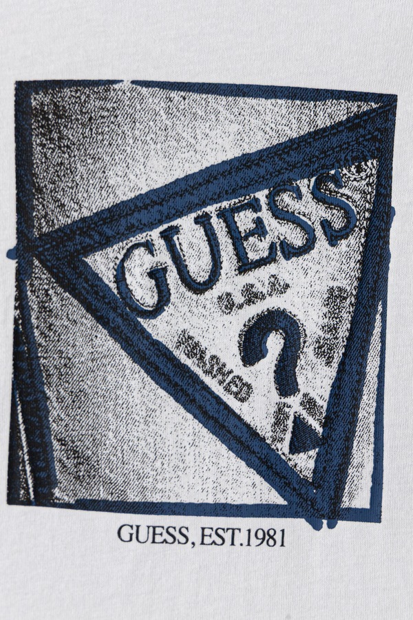 Лонгслив детский хлопковый с эластаном Guess цвет белый фото 2