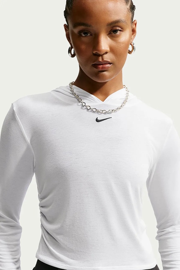 Лонгслів жіночий Nike Sportswear колір білий фото 3