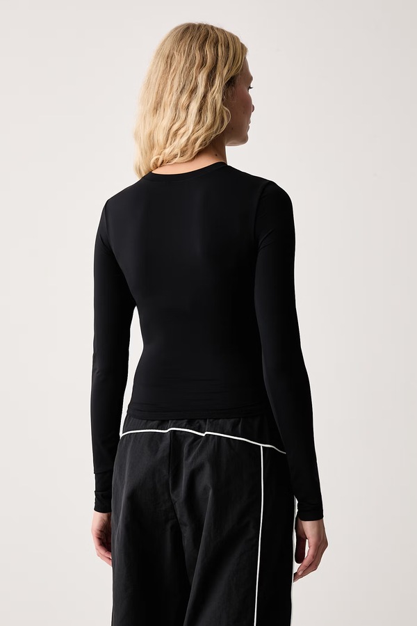 Лонгслів жіночий Le Privé SOFTSKIN LONGSLEEVE колір чорний фото 3
