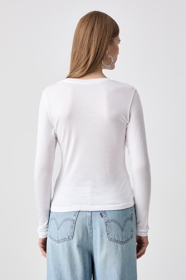 Лонгслів жіночий з віскозою Juicy Couture DIAMANDE DOG CREST колір білий фото 3