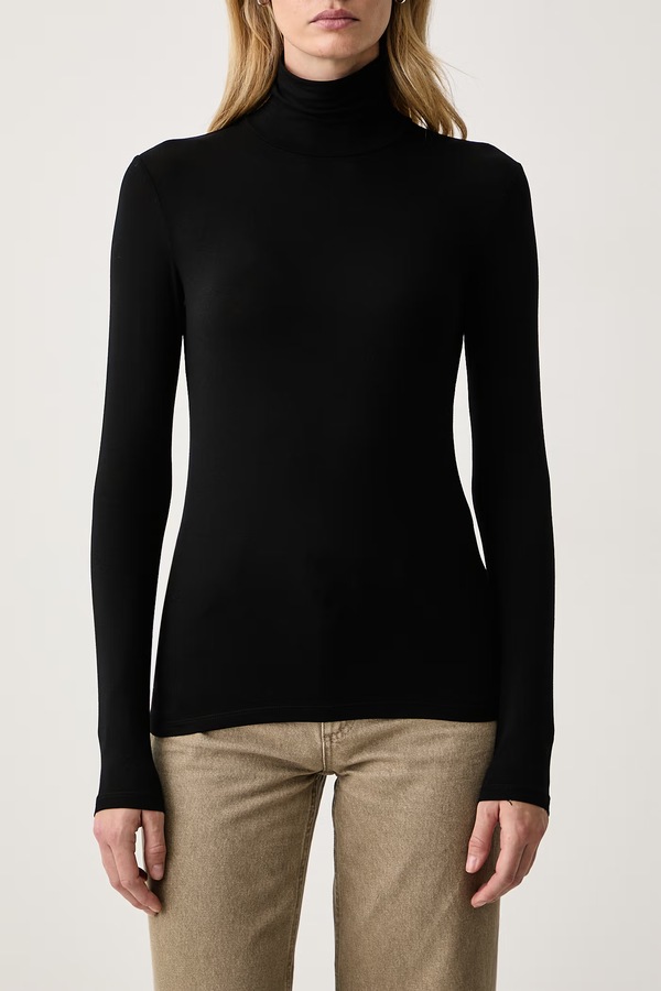 Лонгслів жіночий з віскозою Weekend Max Mara WKDMULTIF колір чорний фото 4