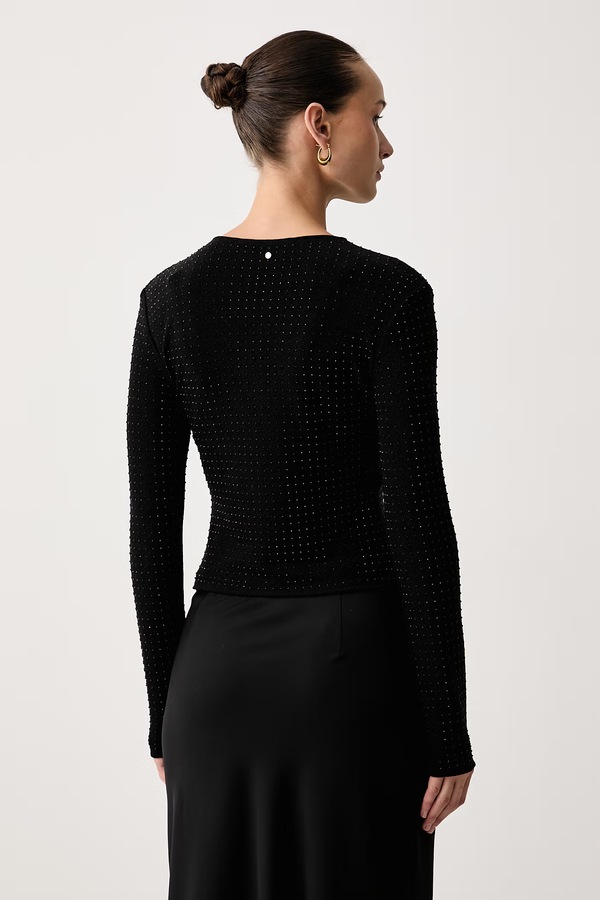 Лонгслів жіночий Armani Exchange колір чорний фото 2