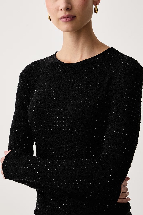 Лонгслів жіночий Armani Exchange колір чорний фото 3