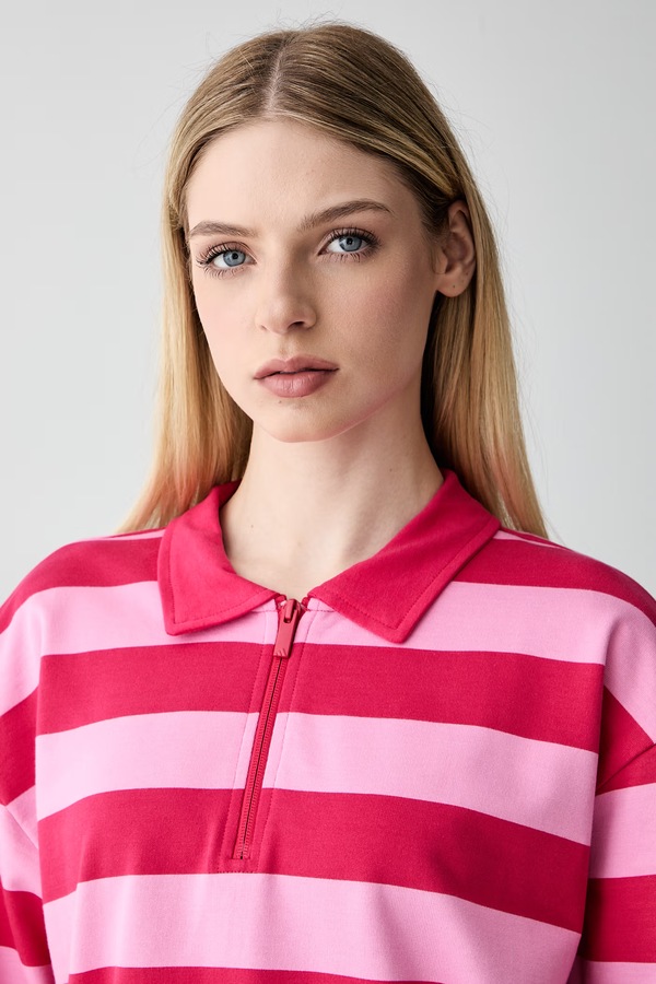 Лонгслів жіночий бавовняний adidas Soft Lux колір рожевий фото 4