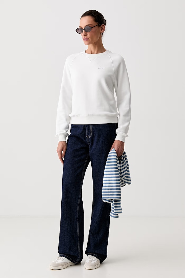 Кофта жіноча бавовняна Kenzo колір білий