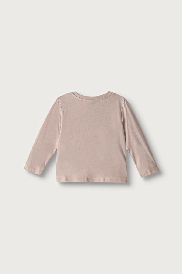 Лонгслів дитячий бавовняний United Colors of Benetton колір рожевий