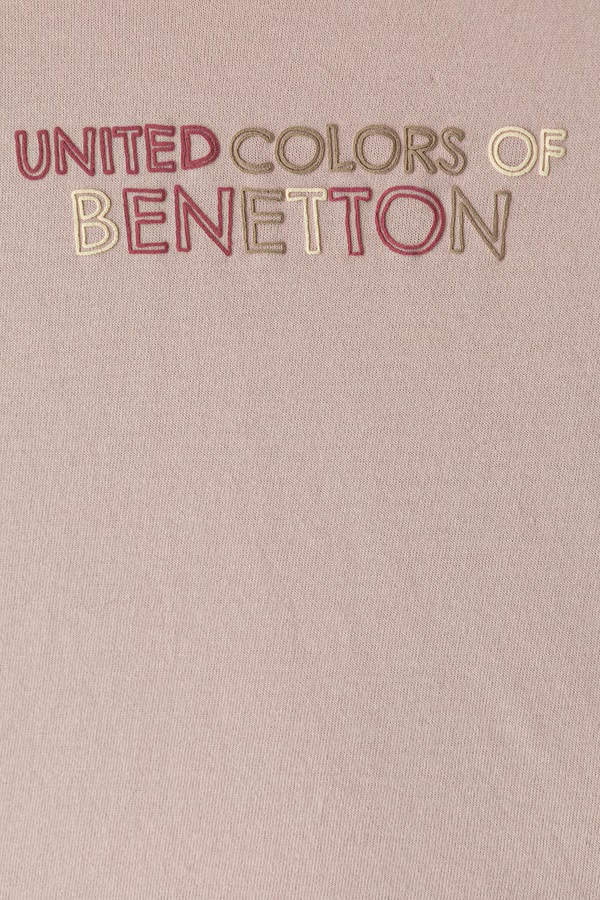 Лонгслів дитячий бавовняний United Colors of Benetton колір рожевий фото 2