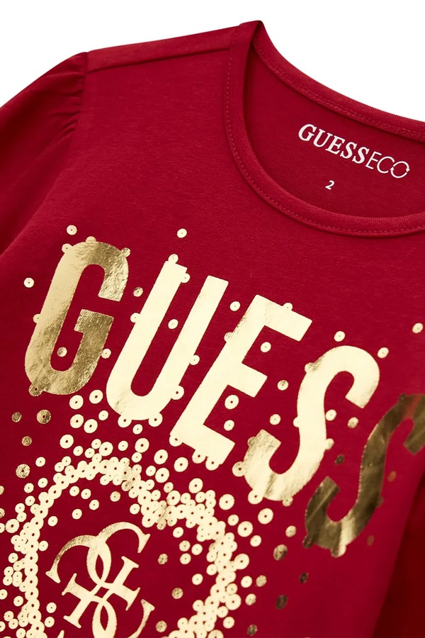 Лонгслів дитячий бавовняний Guess фото 3