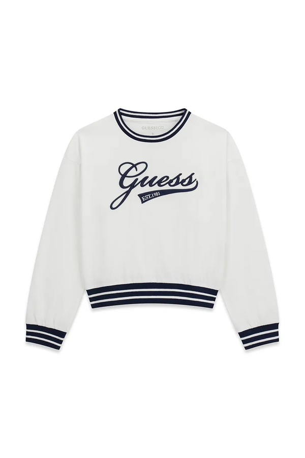 Кофта дитяча бавовняна Guess колір білий