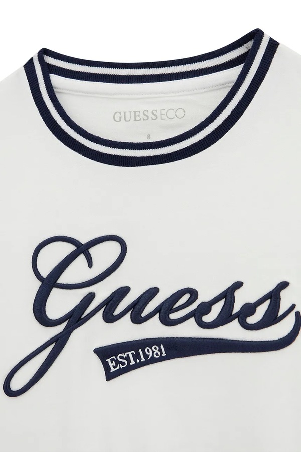 Кофта детская хлопковая Guess цвет белый фото 2