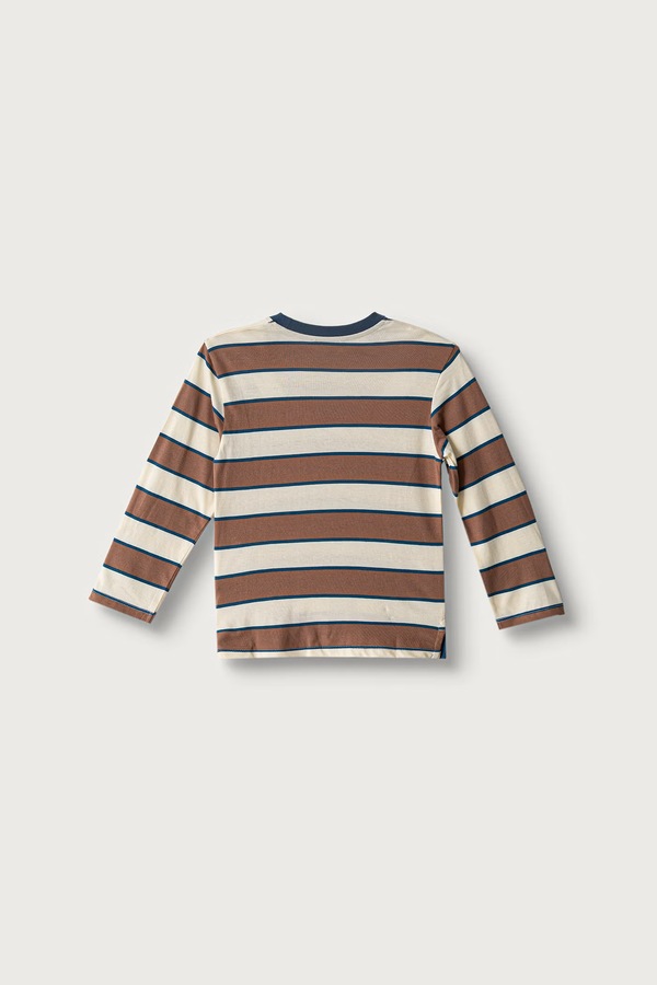 Лонгслив детский хлопковый United Colors of Benetton цвет бежевый
