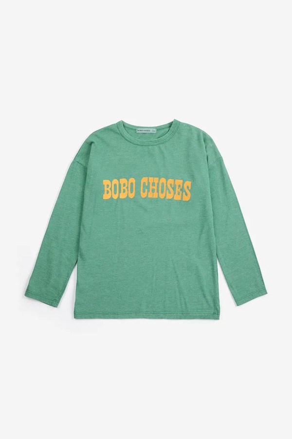 Лонгслив детский с хлопком Bobo Choses цвет зеленый
