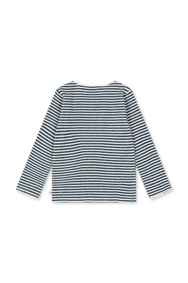 Лонгслів дитячий з бавовною Konges Sløjd ROLI STRIPE BLOUSE OCS колір блакитний