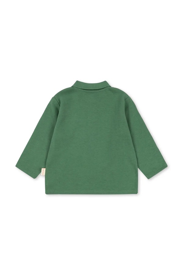 Поло детское Konges Sløjd SPOTTY POLO GOTS цвет зеленый фото 2