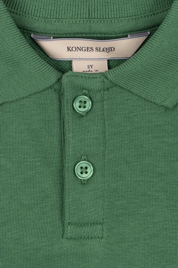 Поло дитяче Konges Sløjd SPOTTY POLO GOTS колір зелений фото 3
