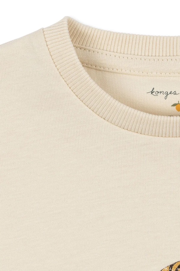 Лонгслив детский хлопковый Konges Sløjd FILI BOX FIT TEE GOTS цвет бежевый фото 2