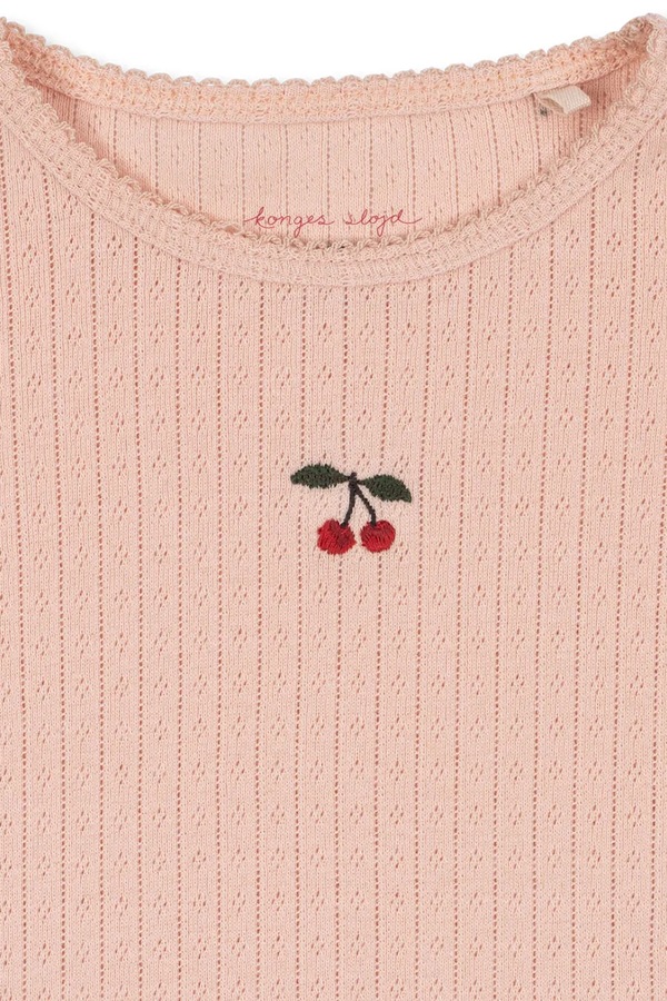 Лонгслив детский хлопковый Konges Sløjd MINNIE BLOUSE GOTS цвет розовый фото 2