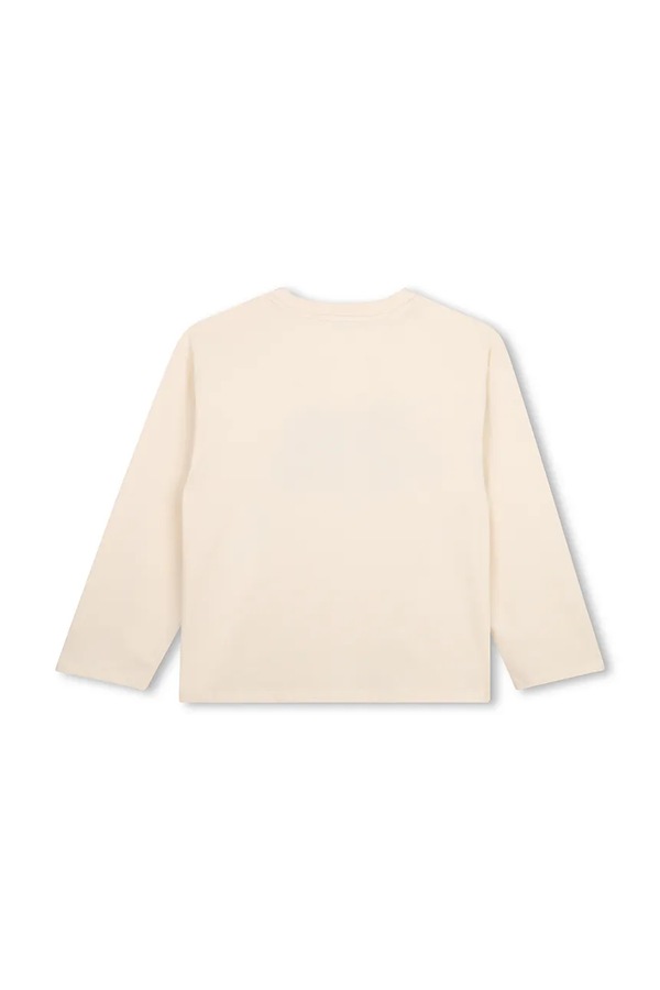 Лонгслив детский хлопковый Kenzo Kids цвет бежевый