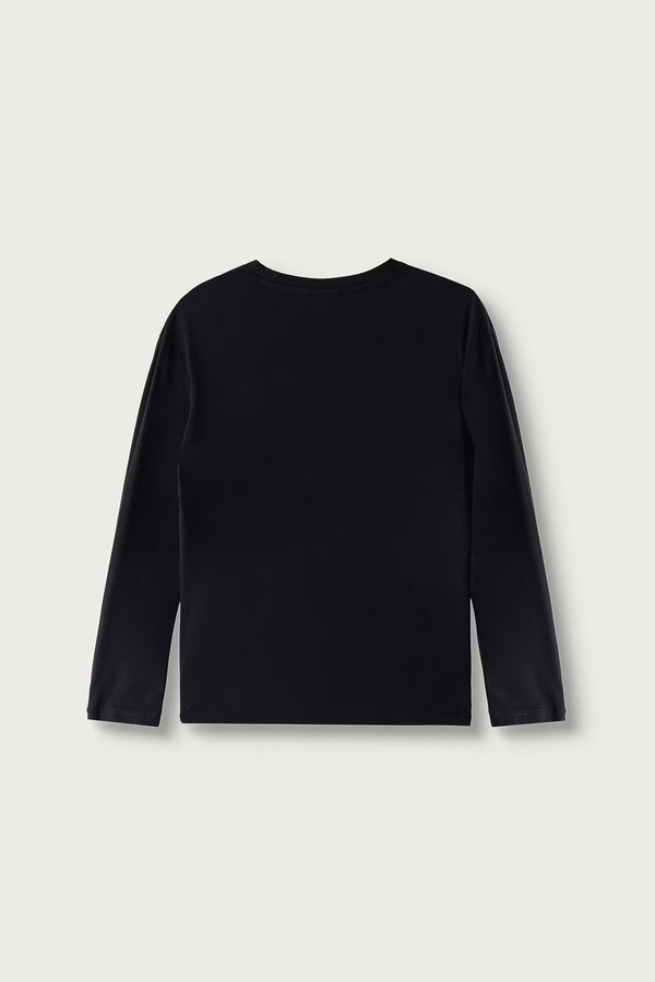 Лонгслив детский хлопковый Napapijri S-NEW BOX LOGO LS цвет темно-синий